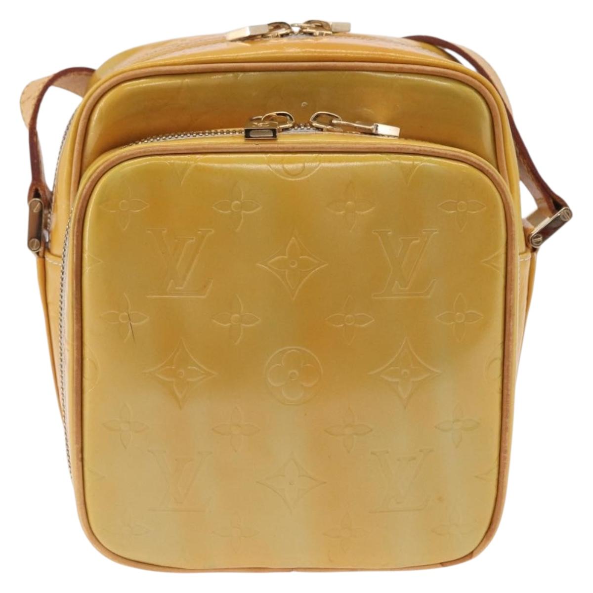 LOUIS VUITTON Monogram Vernis Wooster Shoulder Bag Gris M91036 LV Auth BA15713