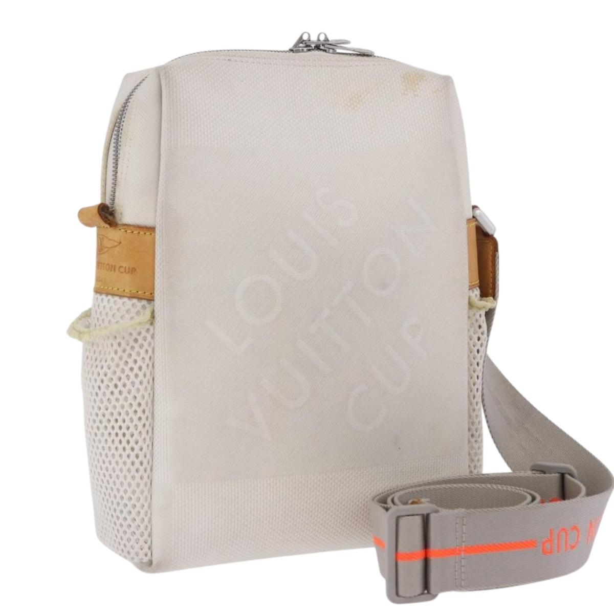 LOUIS VUITTON Damier Geant LV Cup Weatherly Bag White M80637 LV Auth BA15715