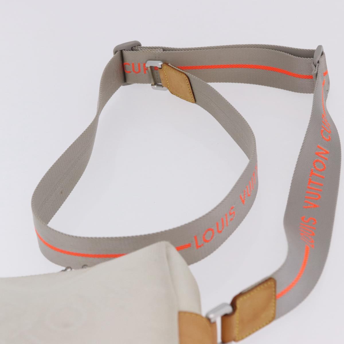 LOUIS VUITTON Damier Geant LV Cup Weatherly Bag White M80637 LV Auth BA15715