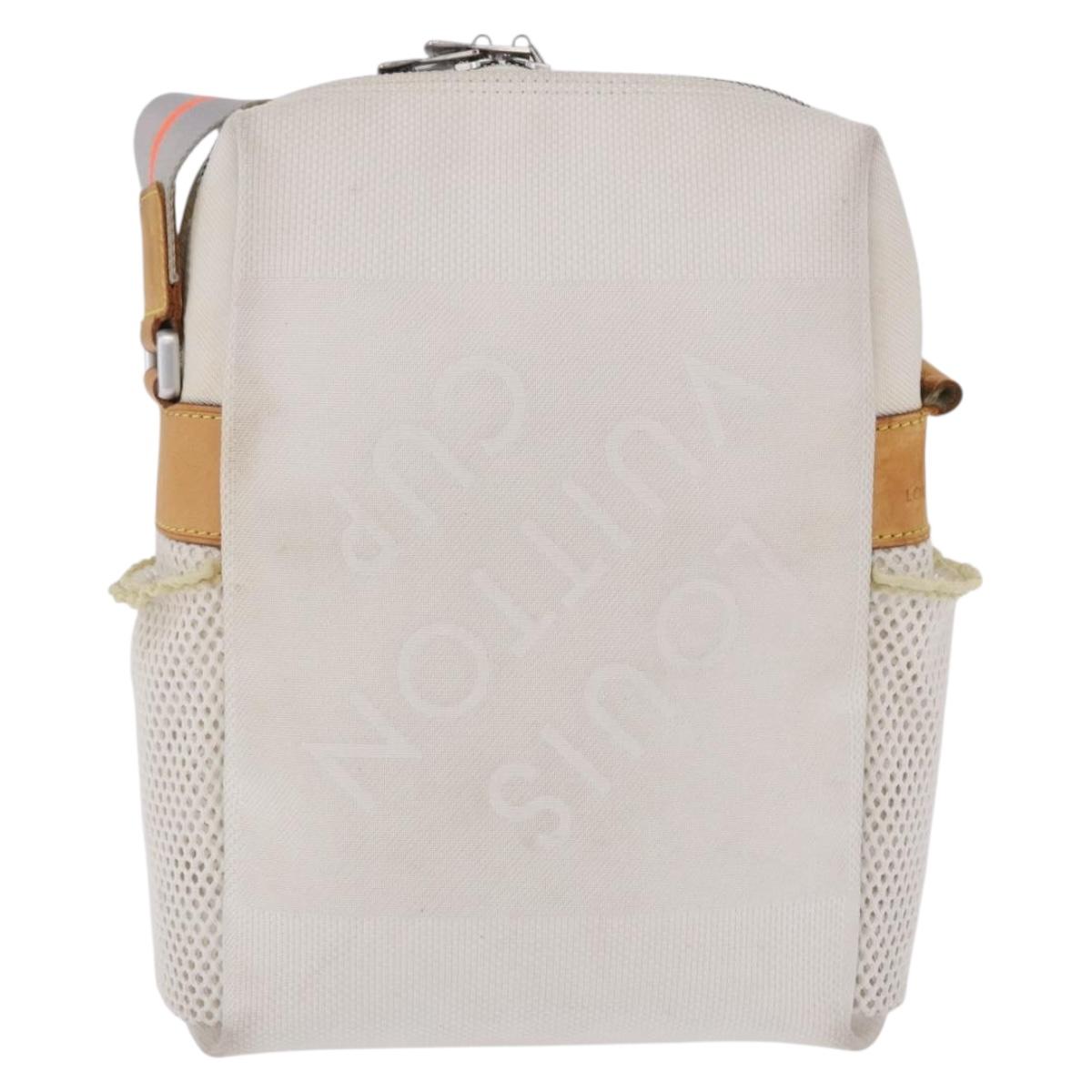 LOUIS VUITTON Damier Geant LV Cup Weatherly Bag White M80637 LV Auth BA15715