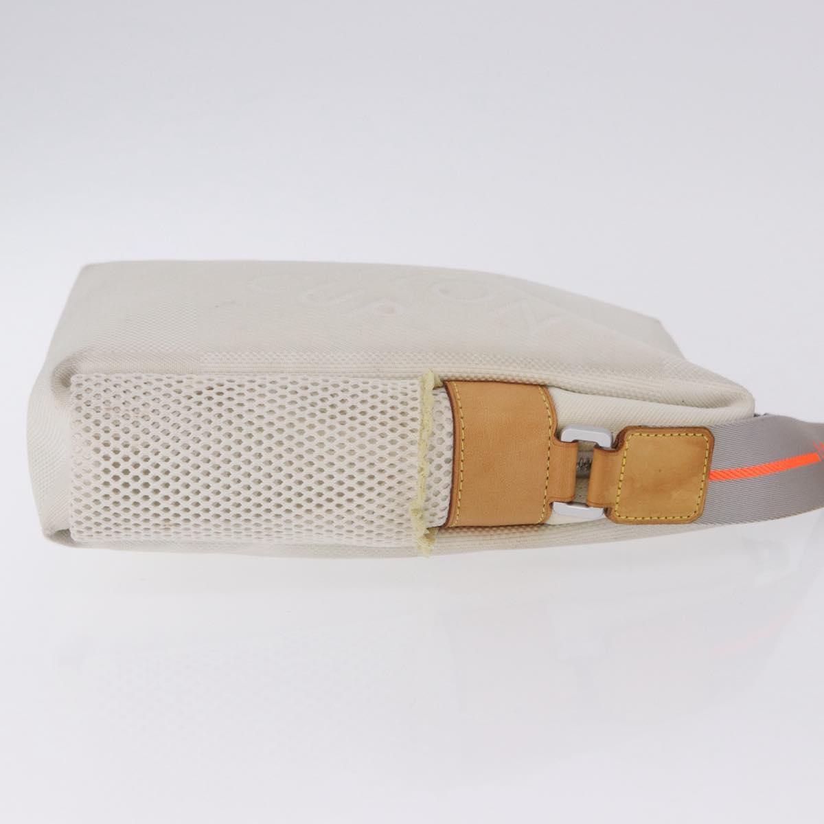 LOUIS VUITTON Damier Geant LV Cup Weatherly Bag White M80637 LV Auth BA15715