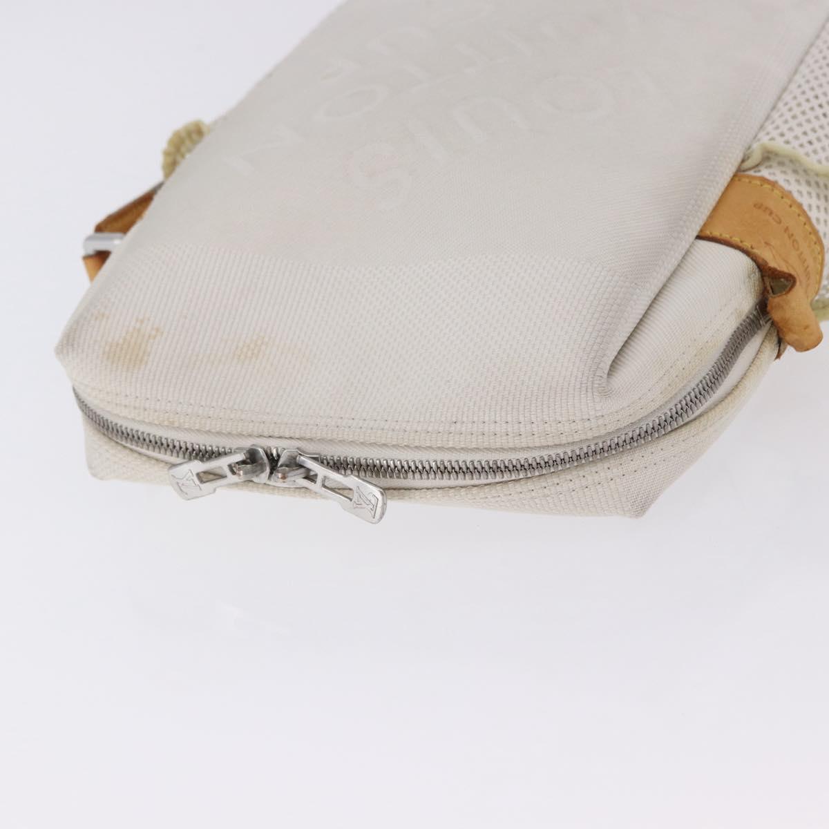 LOUIS VUITTON Damier Geant LV Cup Weatherly Bag White M80637 LV Auth BA15715