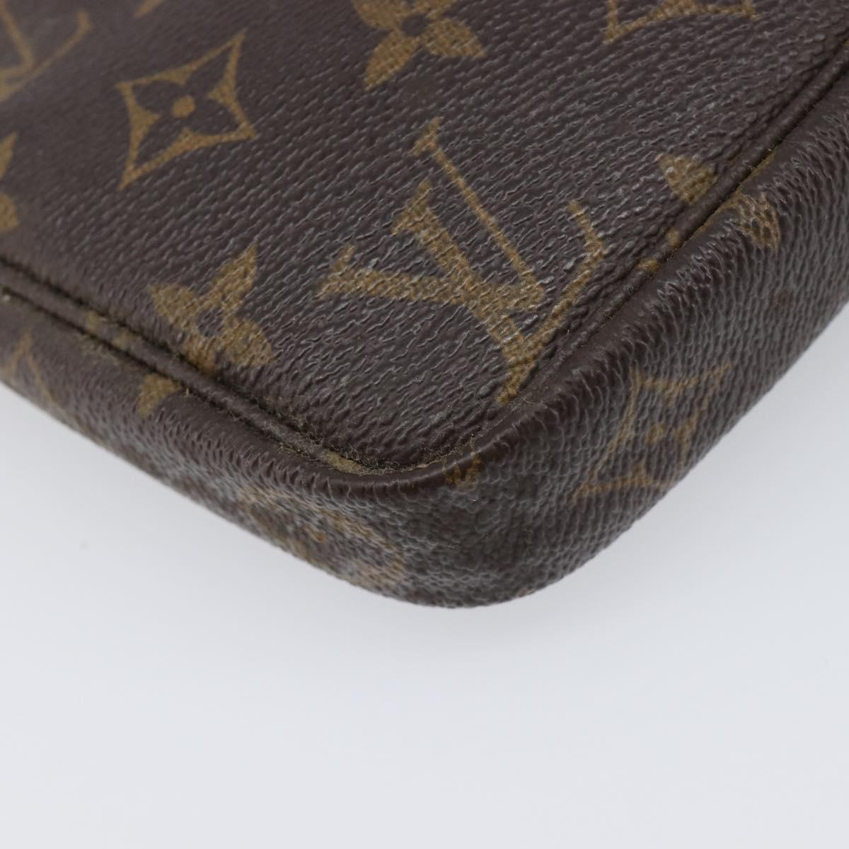 LOUIS VUITTON Monogram Pochette Accessoires Pouch M51980 LV Auth BA15721