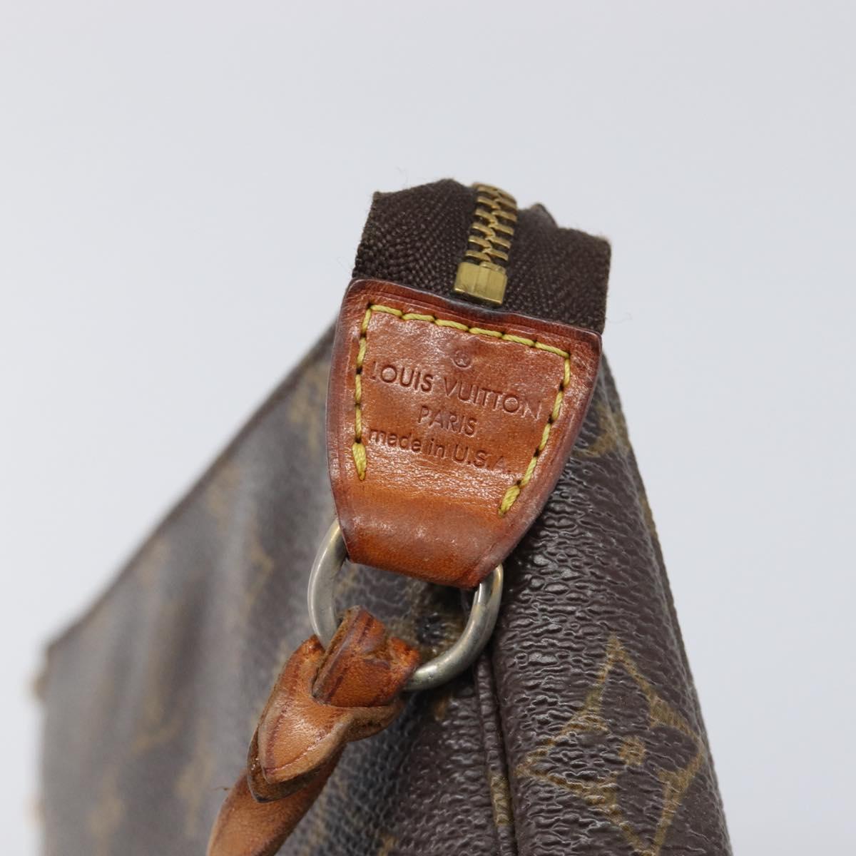 LOUIS VUITTON Monogram Pochette Accessoires Pouch M51980 LV Auth BA15721