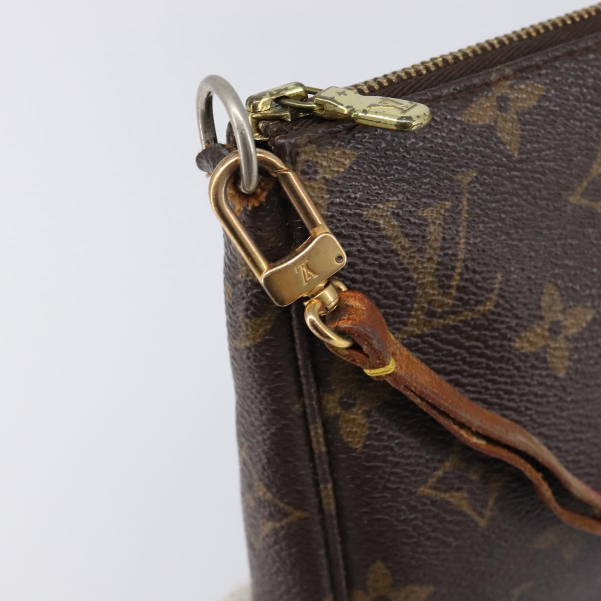 LOUIS VUITTON Monogram Pochette Accessoires Pouch M51980 LV Auth BA15721