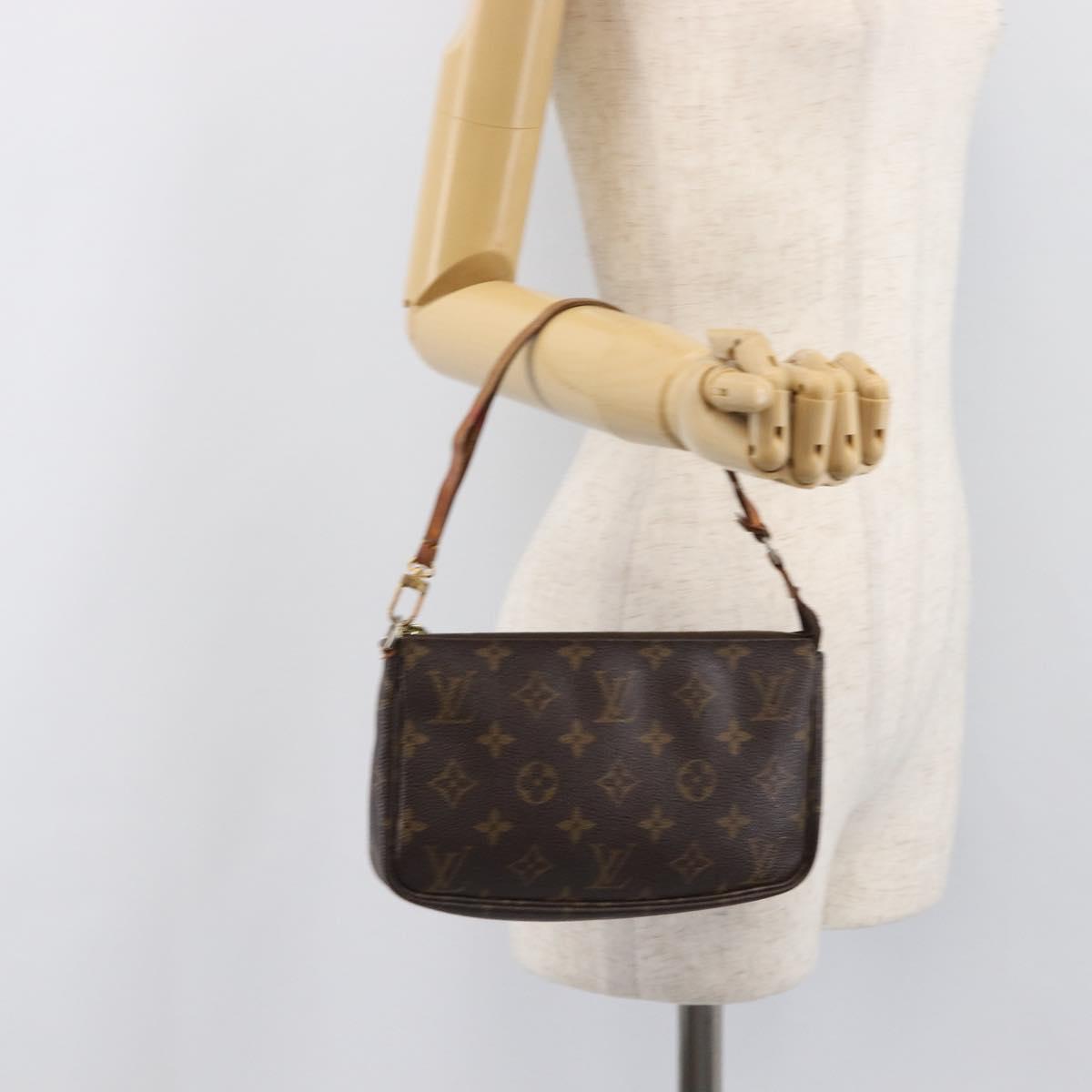 LOUIS VUITTON Monogram Pochette Accessoires Pouch M51980 LV Auth BA15721