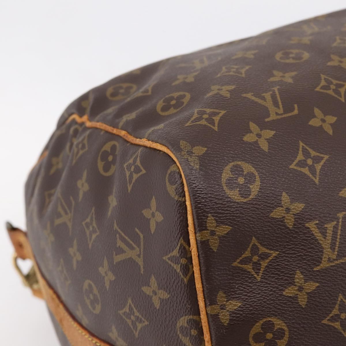LOUIS VUITTON Monogram Keepall Bandouliere 60 Boston Bag M41412 LV Auth BA15722