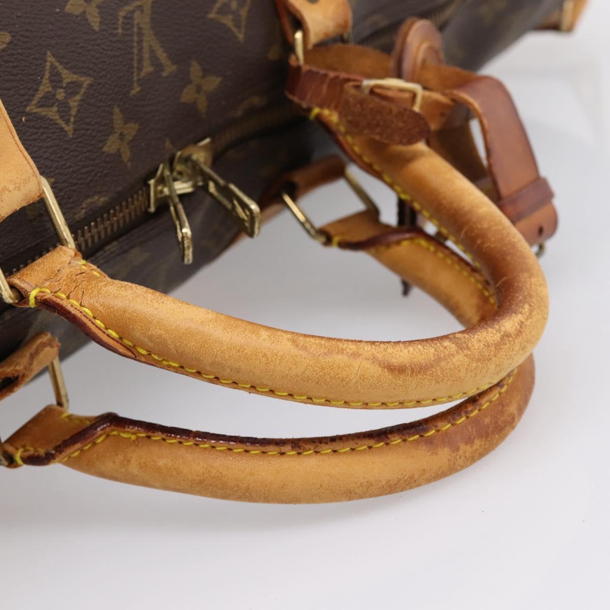 LOUIS VUITTON Monogram Keepall Bandouliere 60 Boston Bag M41412 LV Auth BA15722
