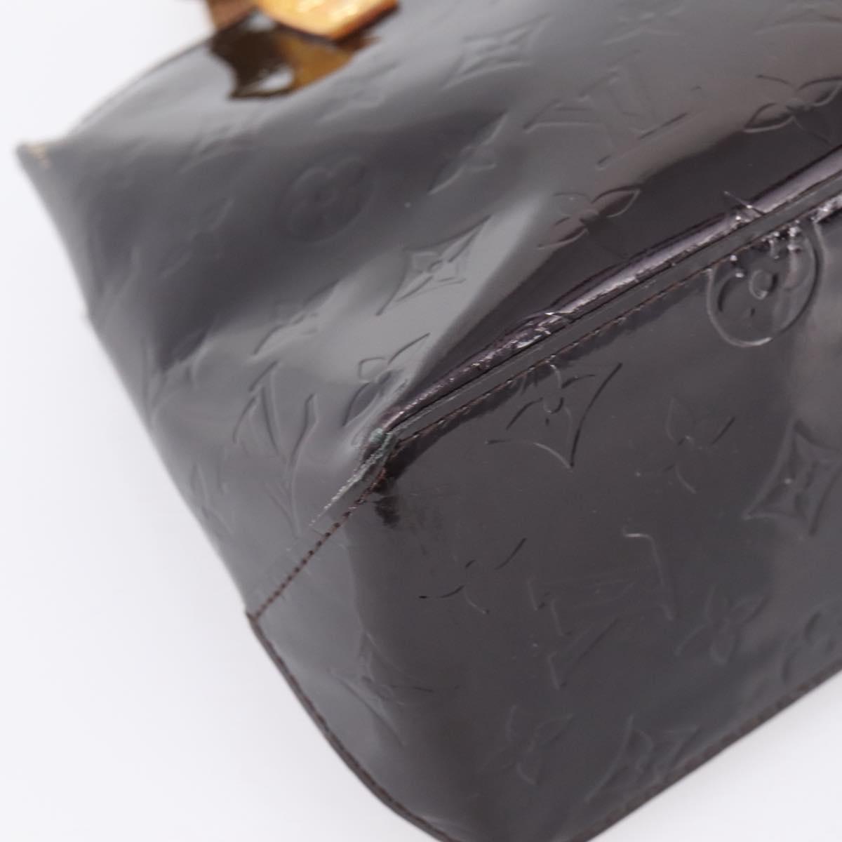 LOUIS VUITTON Monogram Vernis Reade PM Hand Bag Amarante M91993 LV Auth BA15724