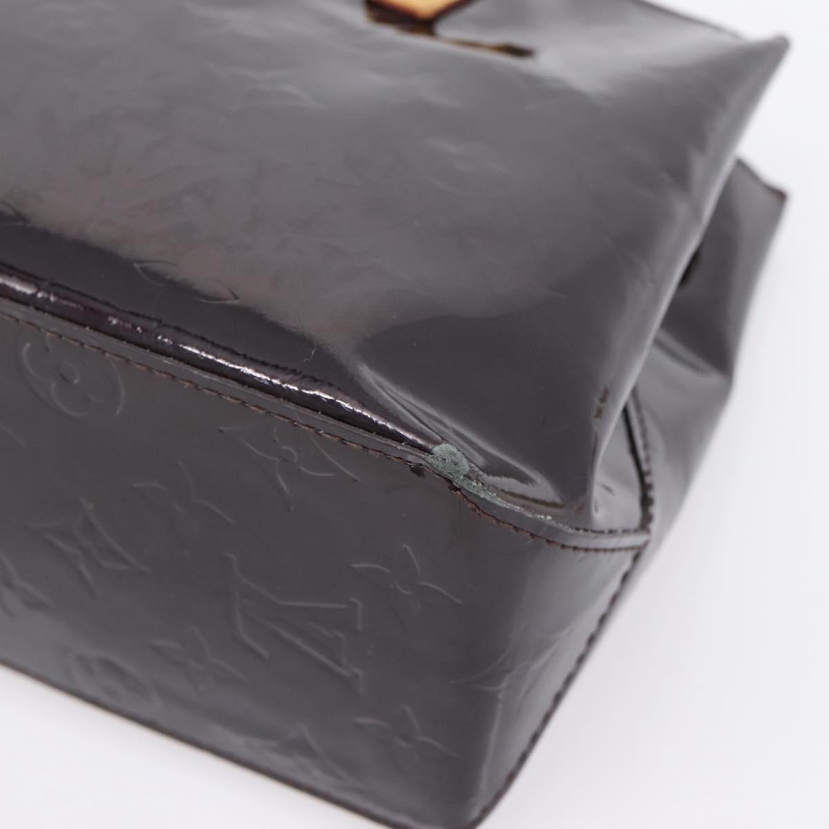 LOUIS VUITTON Monogram Vernis Reade PM Hand Bag Amarante M91993 LV Auth BA15724