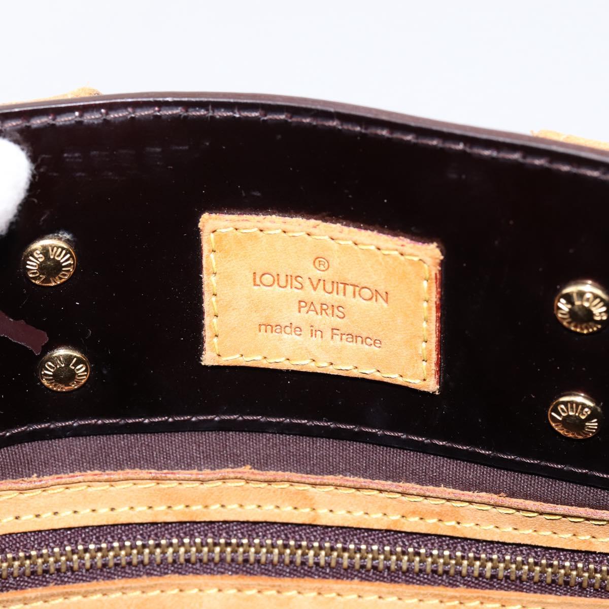 LOUIS VUITTON Monogram Vernis Reade PM Hand Bag Amarante M91993 LV Auth BA15724