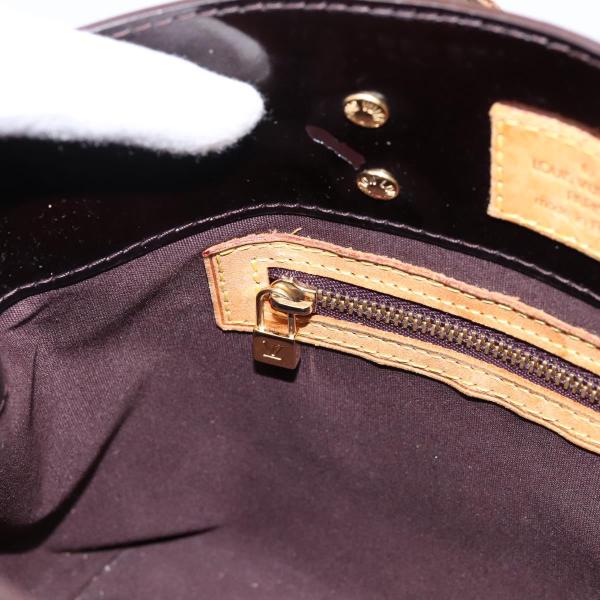 LOUIS VUITTON Monogram Vernis Reade PM Hand Bag Amarante M91993 LV Auth BA15724