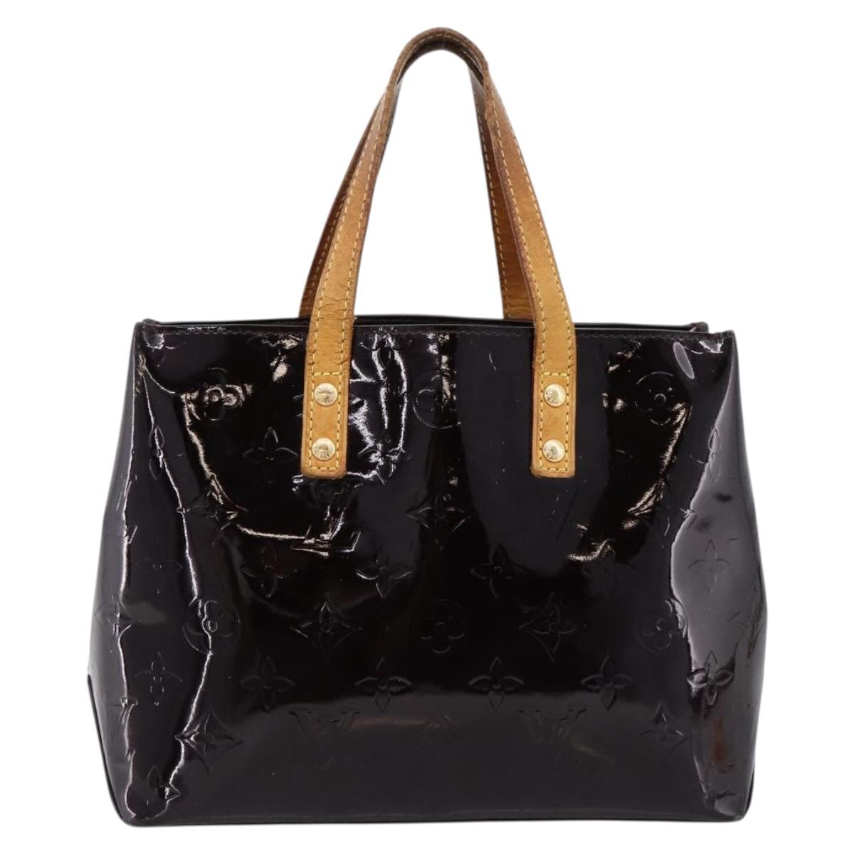 LOUIS VUITTON Monogram Vernis Reade PM Hand Bag Amarante M91993 LV Auth BA15724