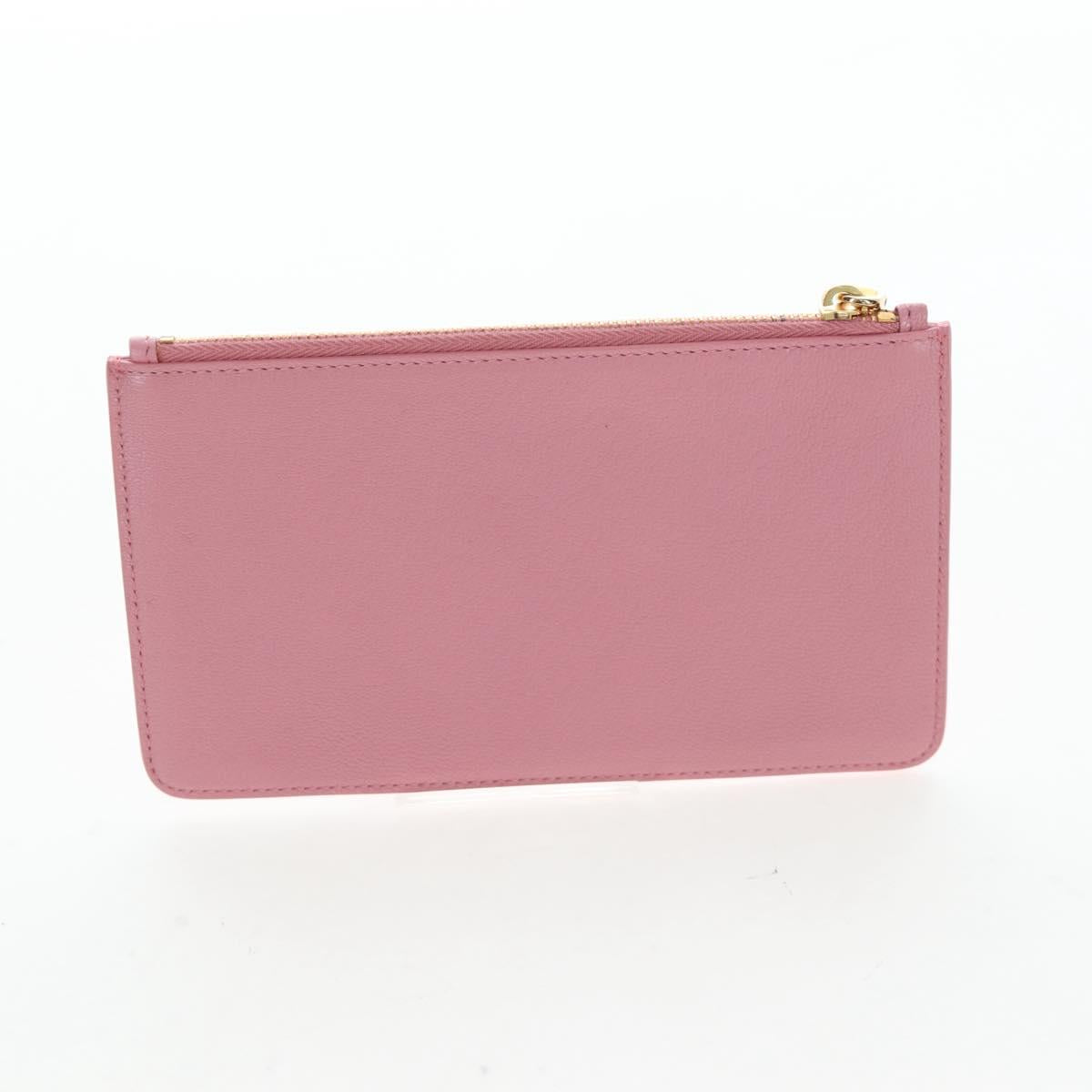 Miu Miu Wallet Leather Pink Auth BA15726V