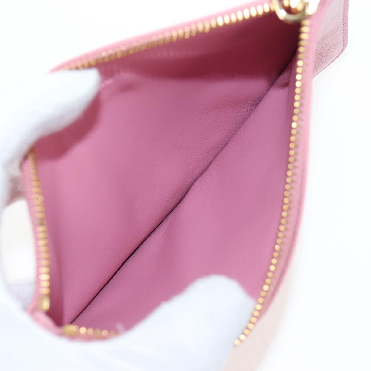Miu Miu Wallet Leather Pink Auth BA15726V