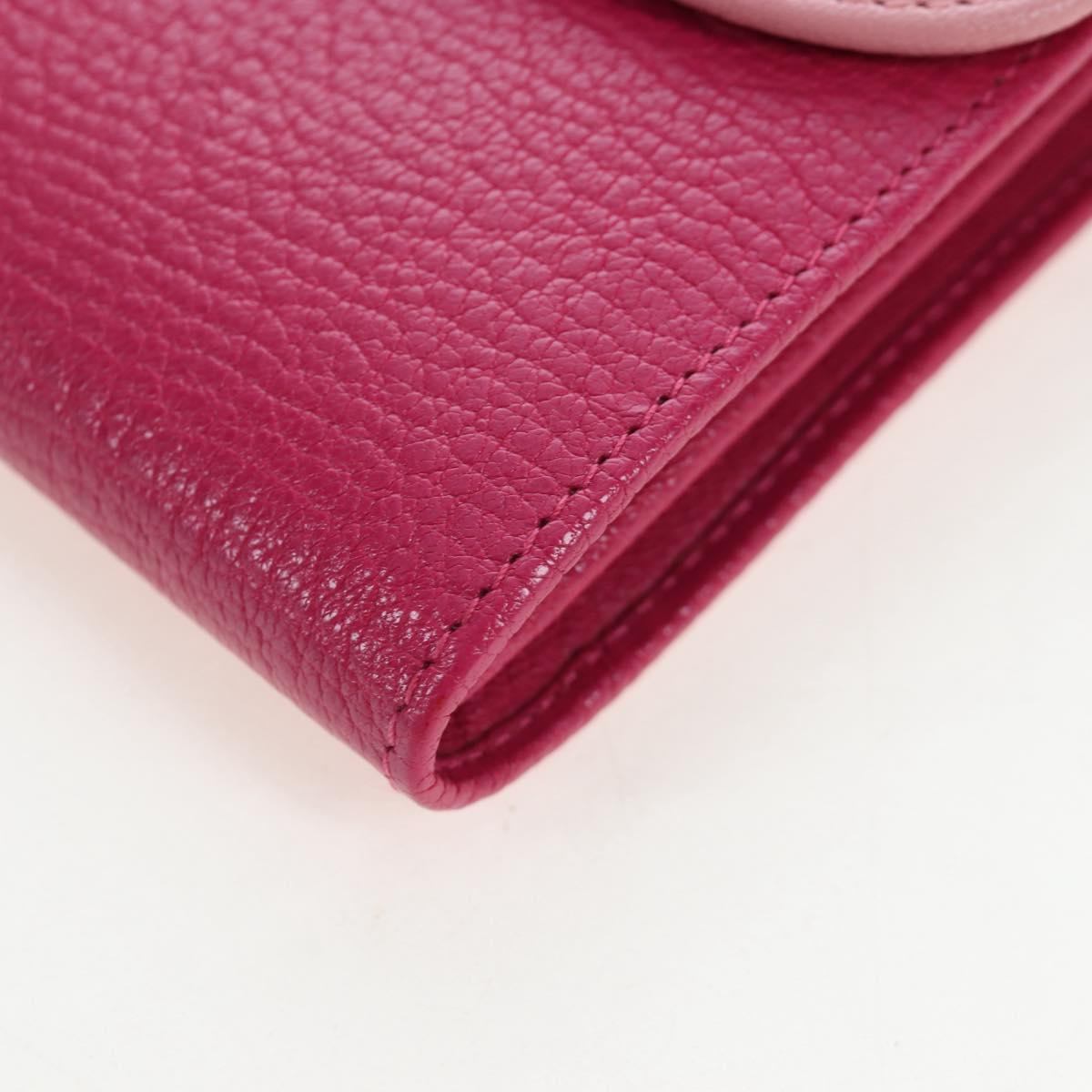 Miu Miu Wallet Leather Pink Auth BA15726V