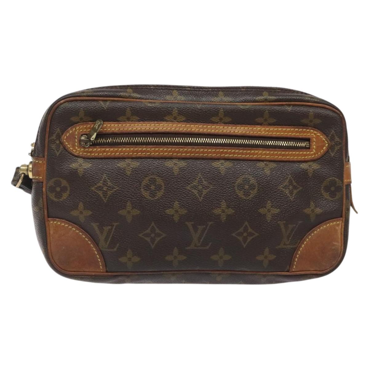 LOUIS VUITTON Monogram Marly Dragonne GM Clutch Bag M51825 LV Auth BA1573