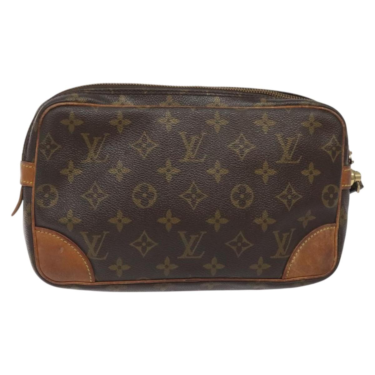 LOUIS VUITTON Monogram Marly Dragonne GM Clutch Bag M51825 LV Auth BA1573