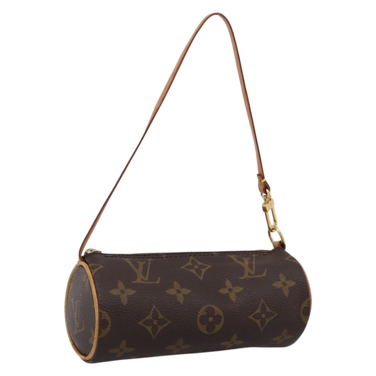 LOUIS VUITTON Monogram Papillon Pouch LV Auth BA15730