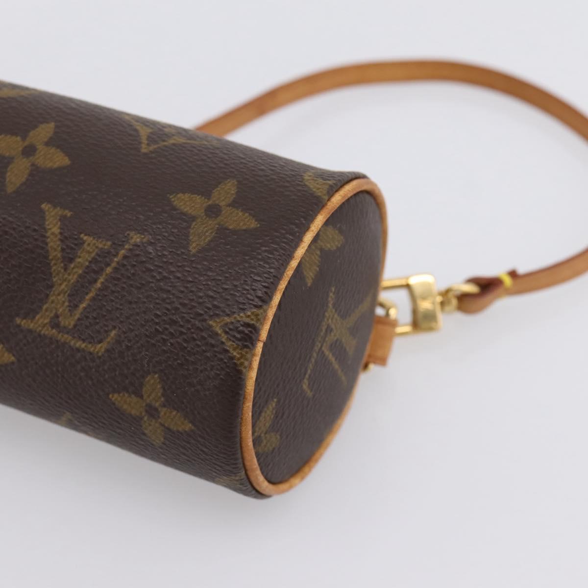 LOUIS VUITTON Monogram Papillon Pouch LV Auth BA15730