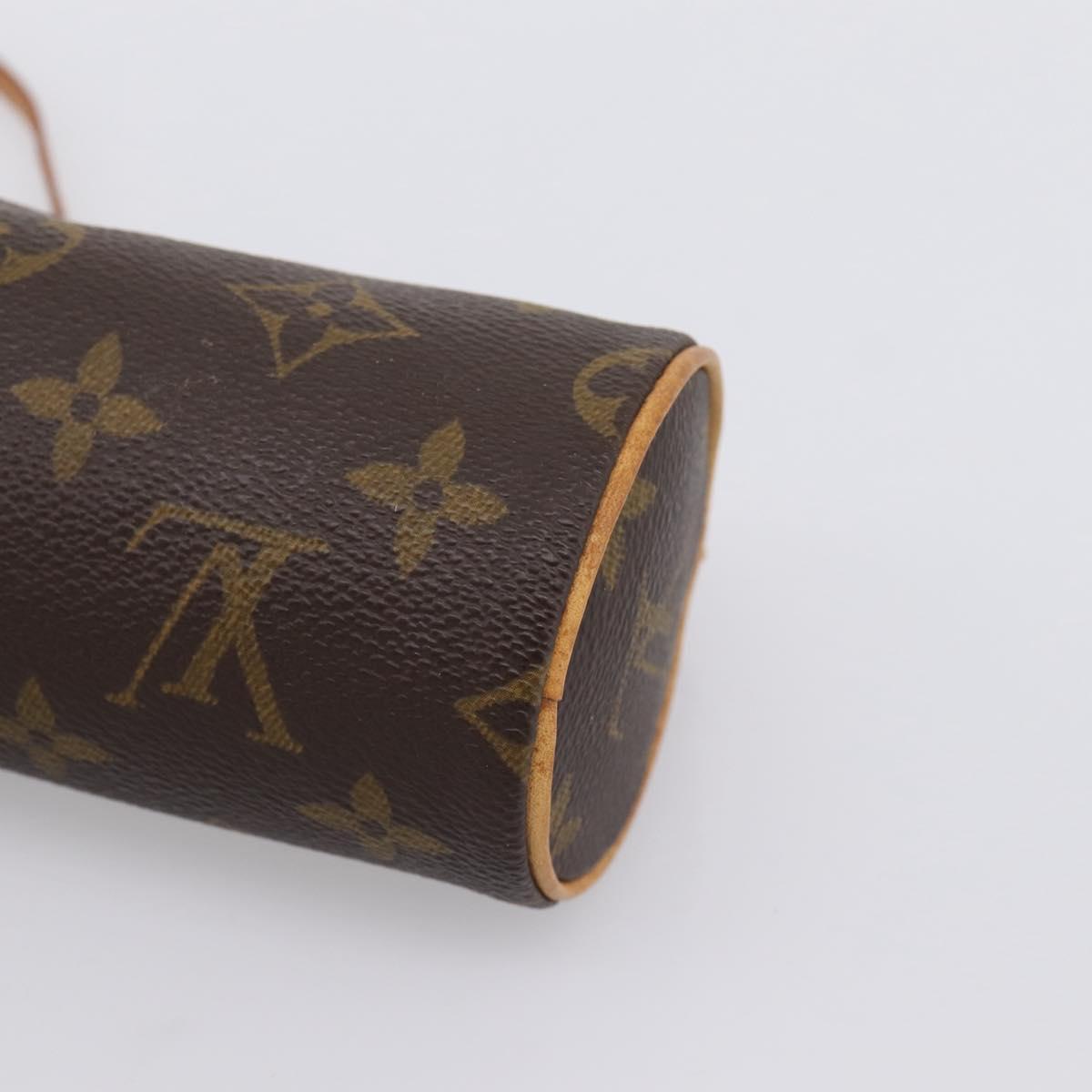 LOUIS VUITTON Monogram Papillon Pouch LV Auth BA15730