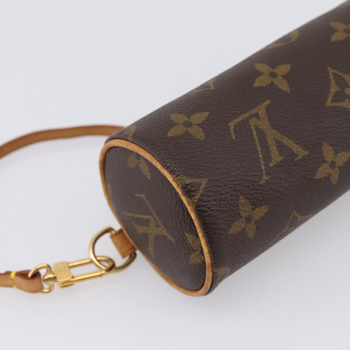 LOUIS VUITTON Monogram Papillon Pouch LV Auth BA15730
