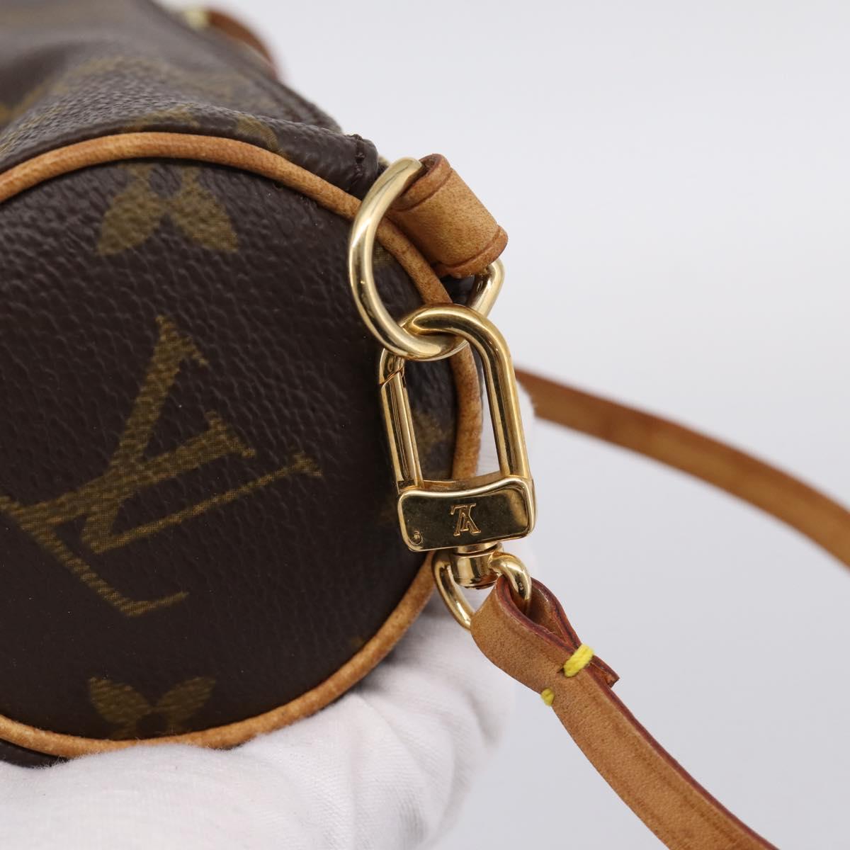 LOUIS VUITTON Monogram Papillon Pouch LV Auth BA15730