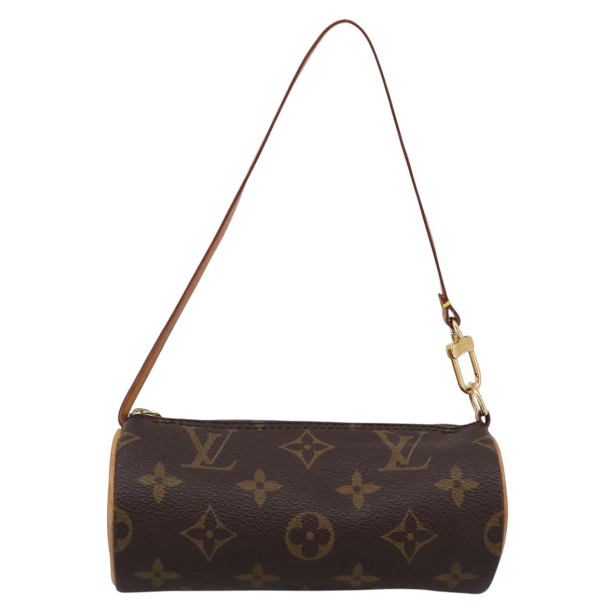 LOUIS VUITTON Monogram Papillon Pouch LV Auth BA15730