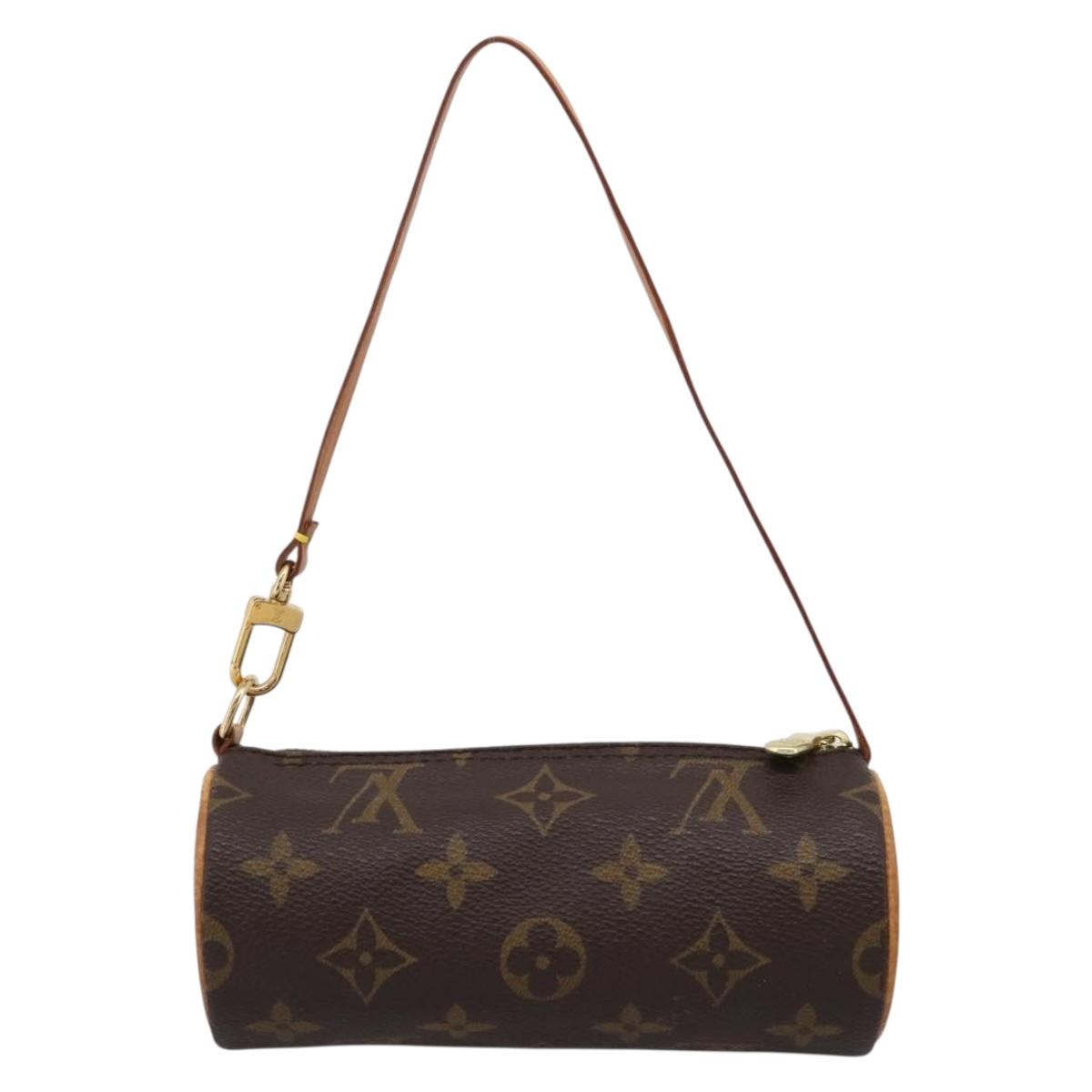 LOUIS VUITTON Monogram Papillon Pouch LV Auth BA15730