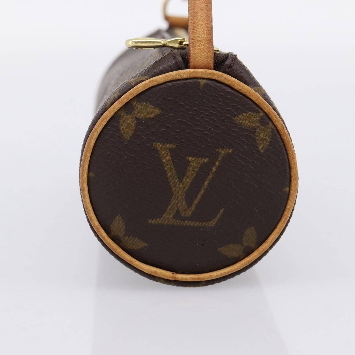 LOUIS VUITTON Monogram Papillon Pouch LV Auth BA15730