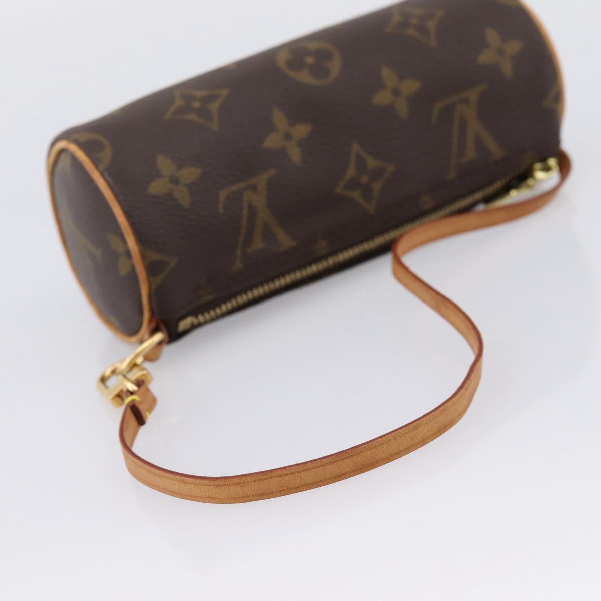 LOUIS VUITTON Monogram Papillon Pouch LV Auth BA15730