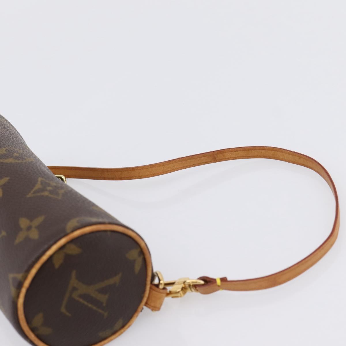LOUIS VUITTON Monogram Papillon Pouch LV Auth BA15730