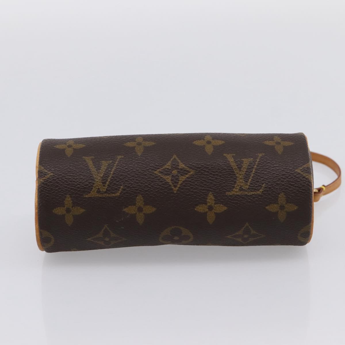 LOUIS VUITTON Monogram Papillon Pouch LV Auth BA15730