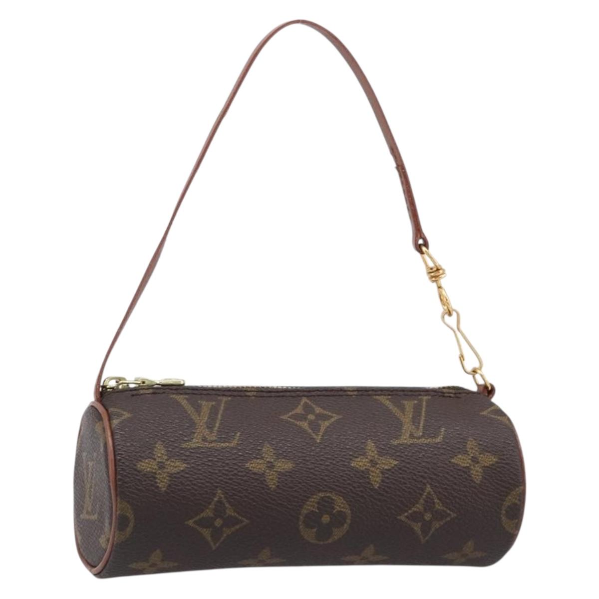 LOUIS VUITTON Monogram Papillon Pouch LV Auth BA15731