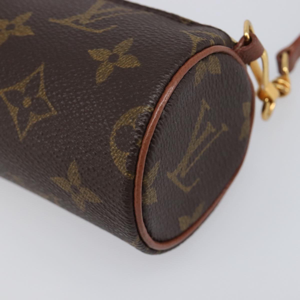 LOUIS VUITTON Monogram Papillon Pouch LV Auth BA15731