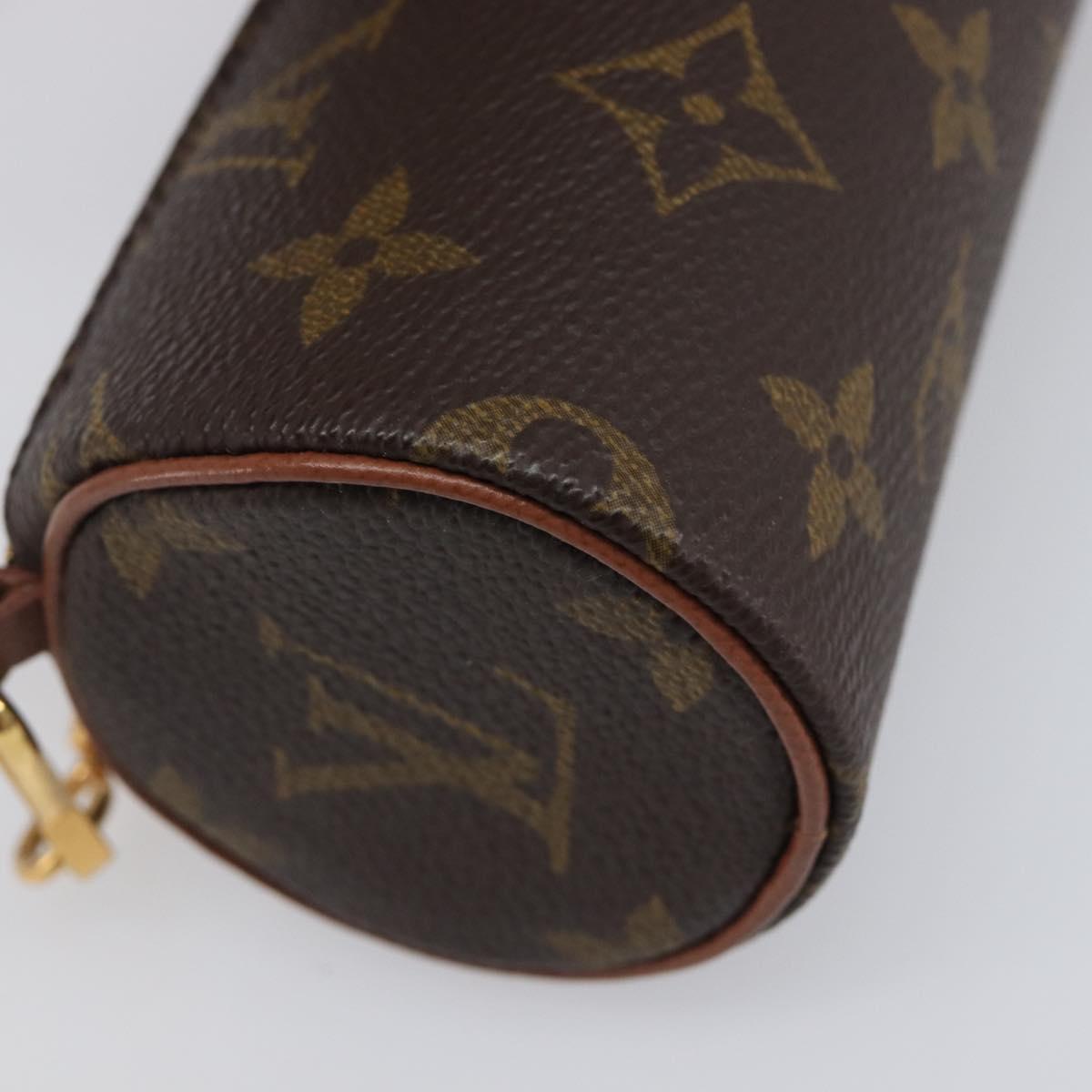 LOUIS VUITTON Monogram Papillon Pouch LV Auth BA15731