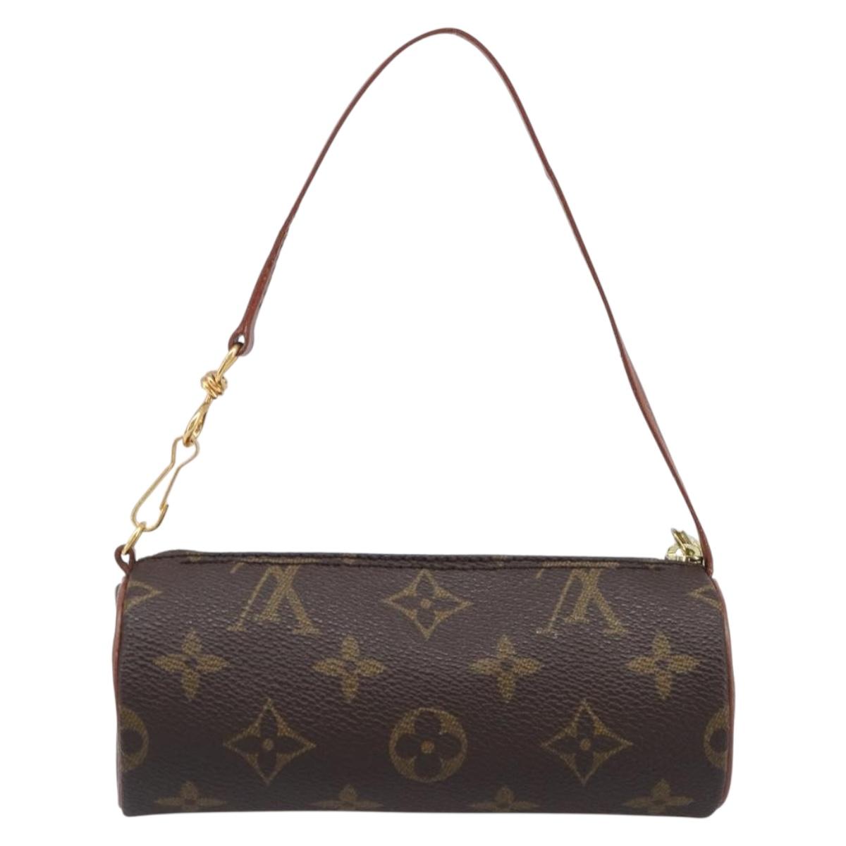 LOUIS VUITTON Monogram Papillon Pouch LV Auth BA15731