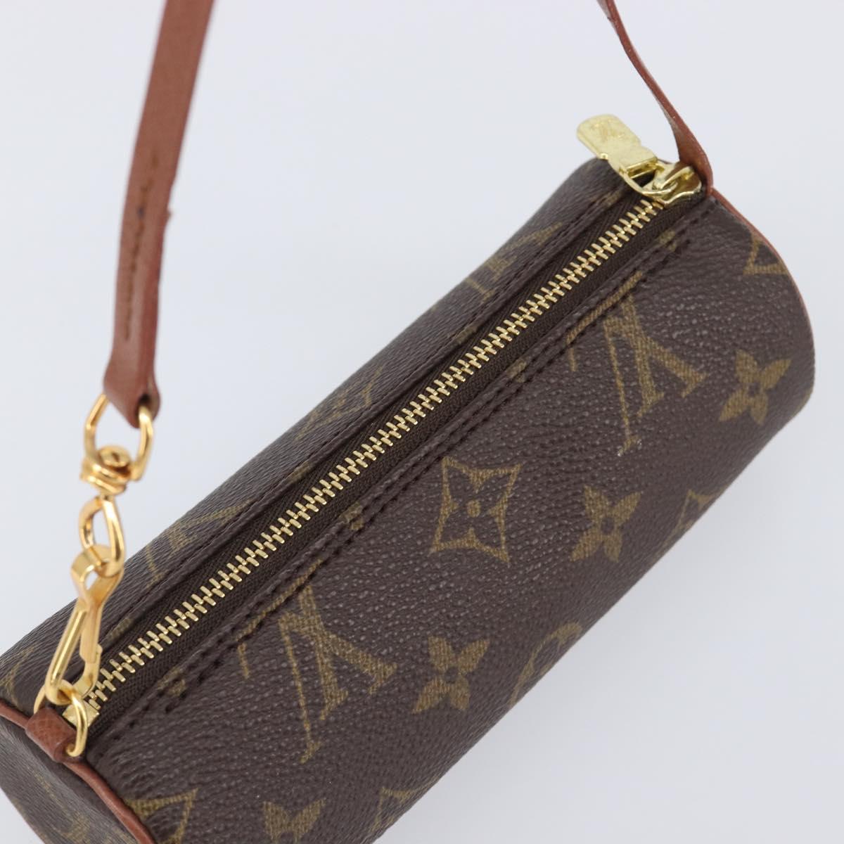 LOUIS VUITTON Monogram Papillon Pouch LV Auth BA15731