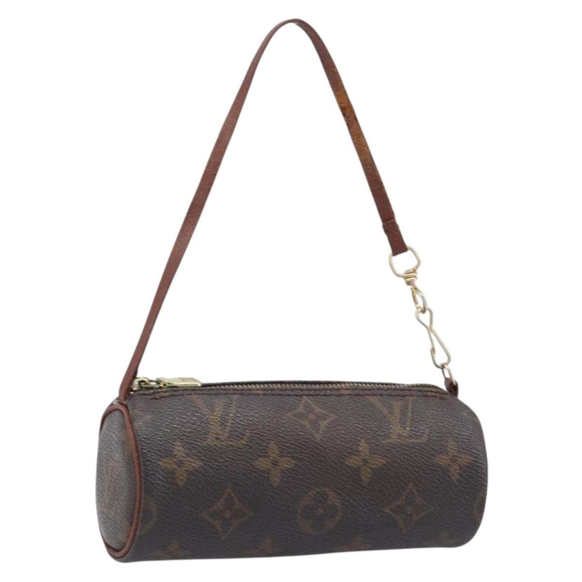 LOUIS VUITTON Monogram Papillon Pouch LV Auth BA15732