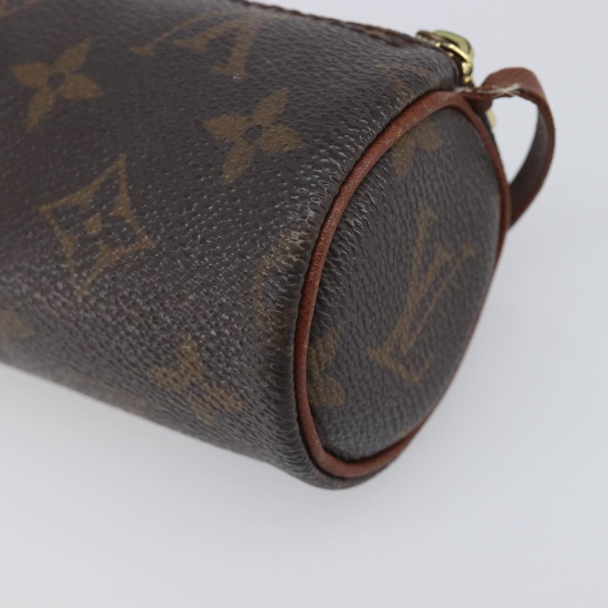 LOUIS VUITTON Monogram Papillon Pouch LV Auth BA15732