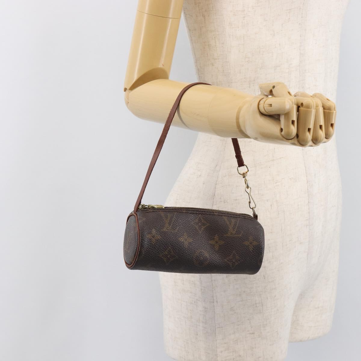 LOUIS VUITTON Monogram Papillon Pouch LV Auth BA15732