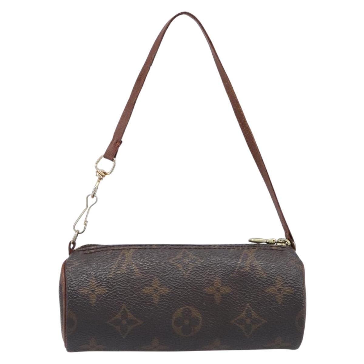 LOUIS VUITTON Monogram Papillon Pouch LV Auth BA15732