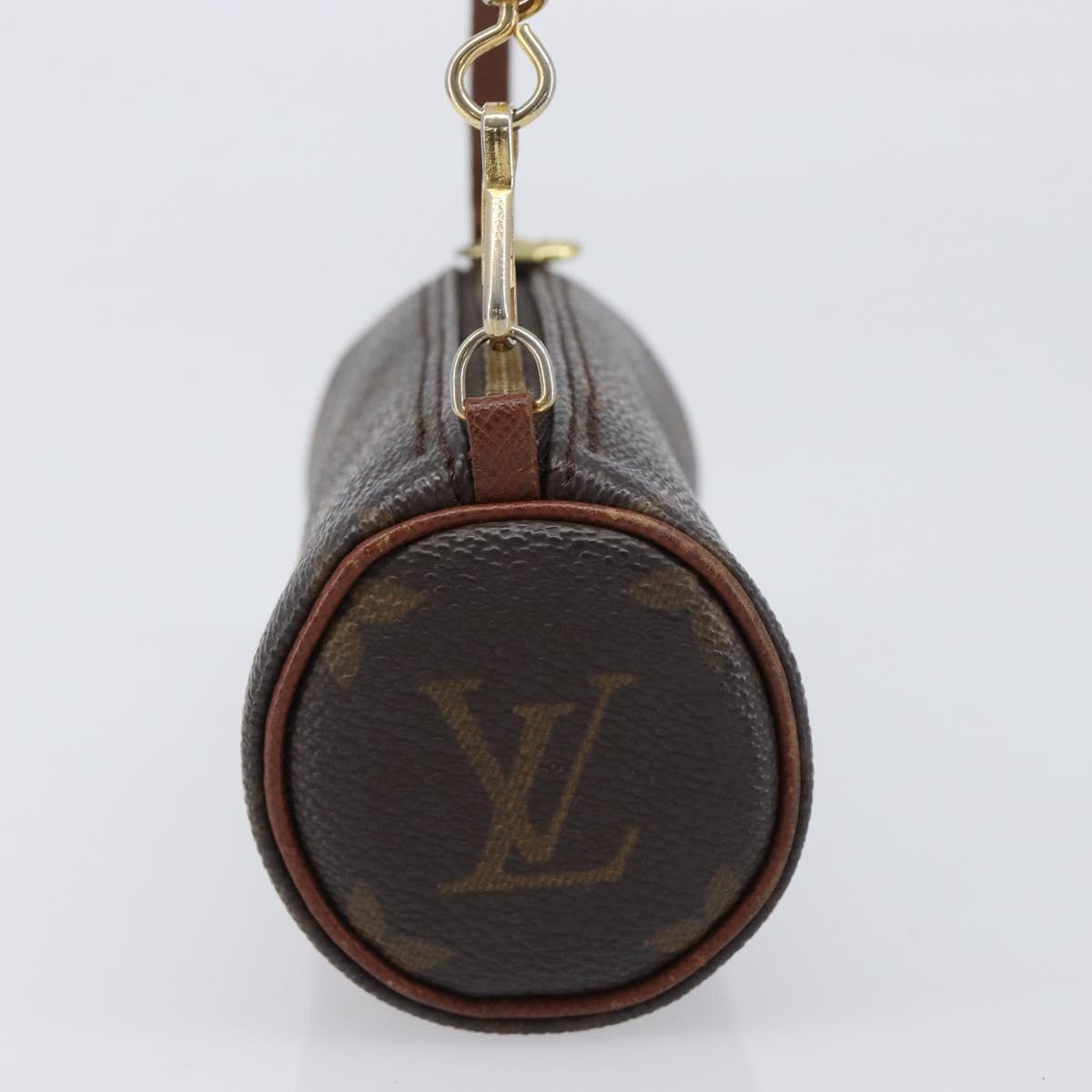 LOUIS VUITTON Monogram Papillon Pouch LV Auth BA15732