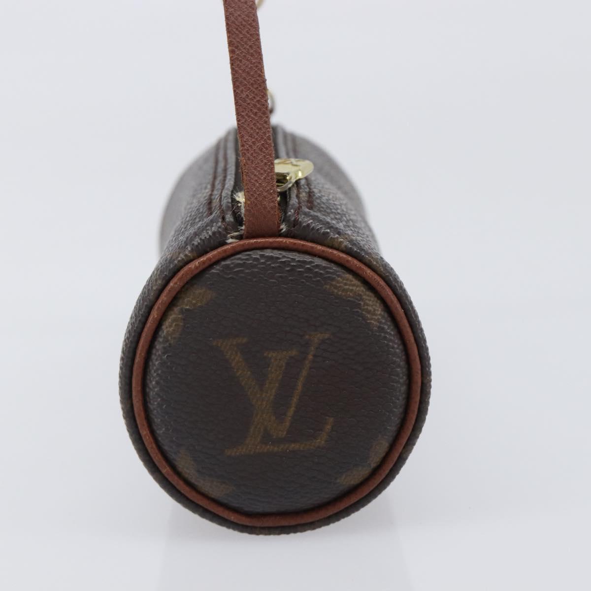 LOUIS VUITTON Monogram Papillon Pouch LV Auth BA15732