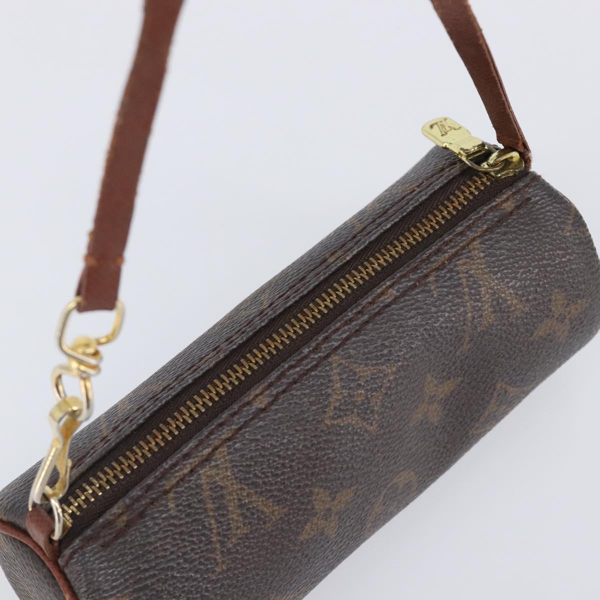 LOUIS VUITTON Monogram Papillon Pouch LV Auth BA15732