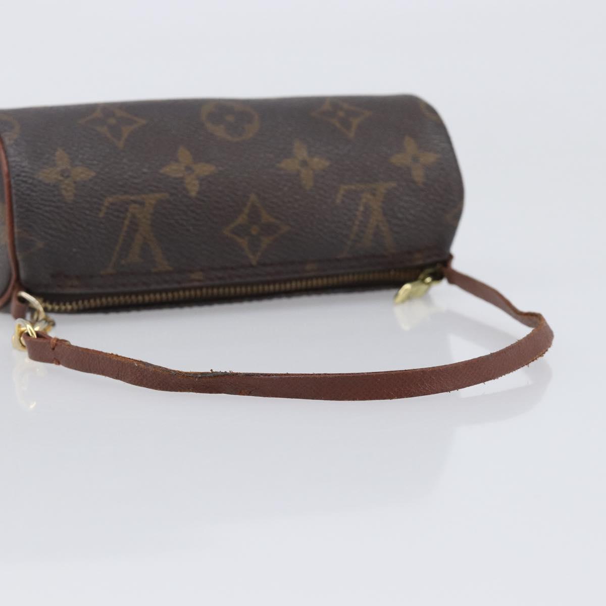 LOUIS VUITTON Monogram Papillon Pouch LV Auth BA15732