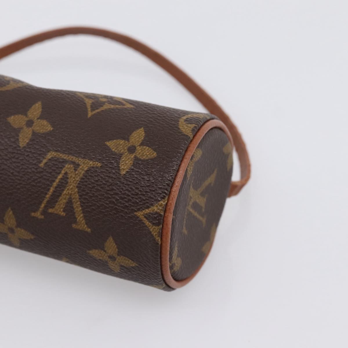 LOUIS VUITTON Monogram Papillon Pouch LV Auth BA15733