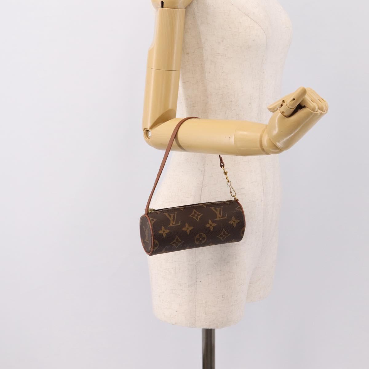 LOUIS VUITTON Monogram Papillon Pouch LV Auth BA15733