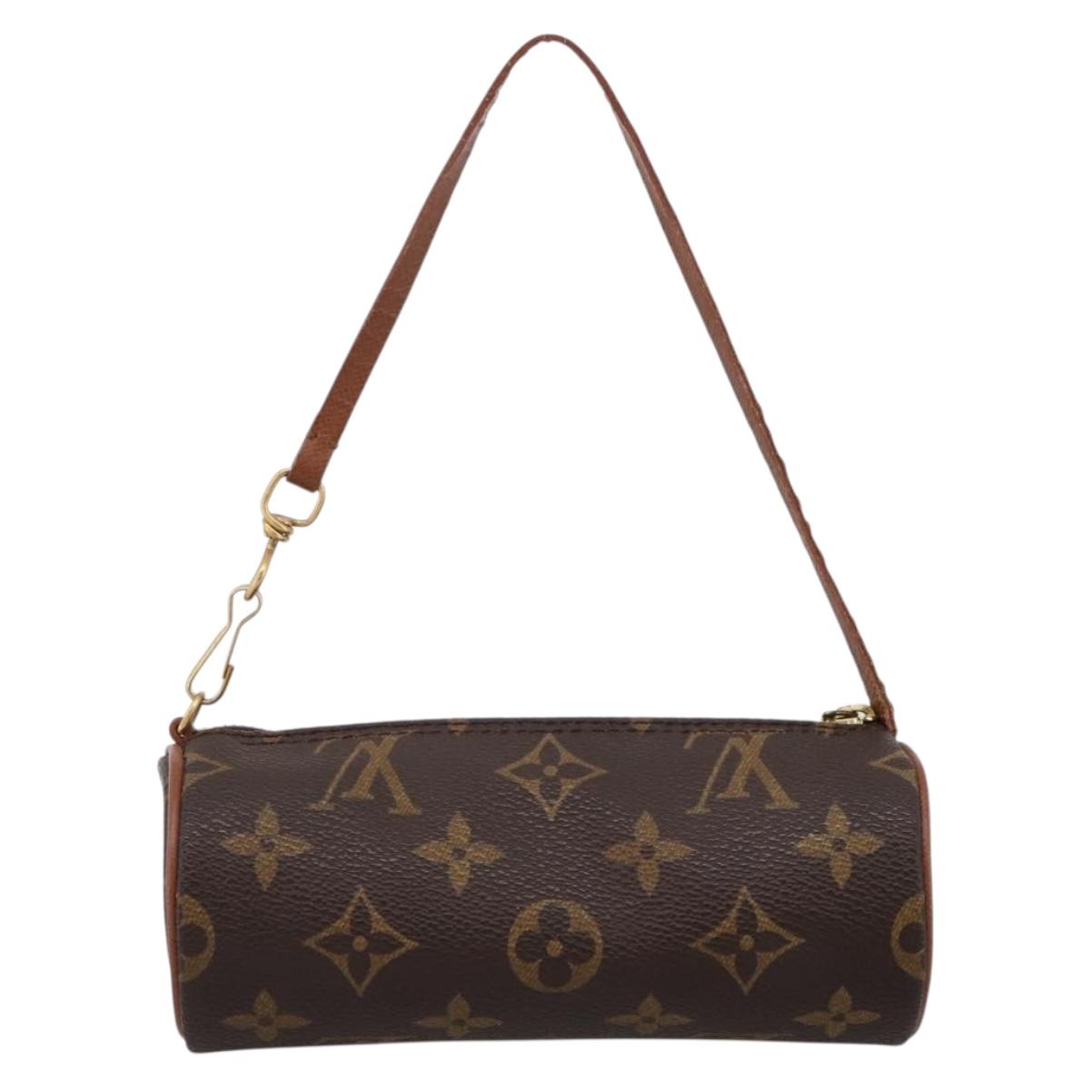 LOUIS VUITTON Monogram Papillon Pouch LV Auth BA15733