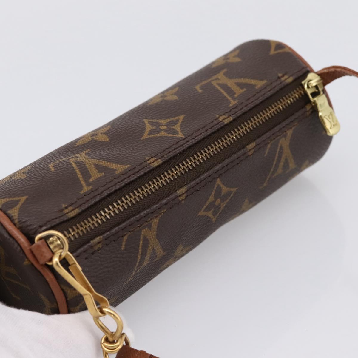 LOUIS VUITTON Monogram Papillon Pouch LV Auth BA15733